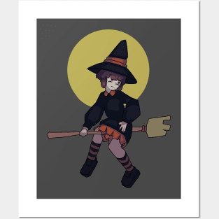 Witch girl Posters and Art